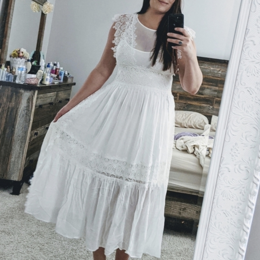 🆕🌿SUNDANCE bohemian LACE DRESS🌿 - Picture 5 of 10